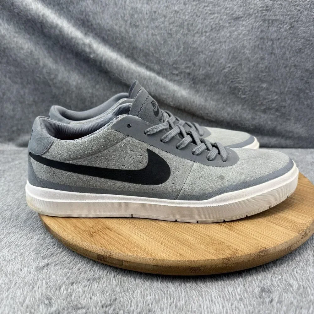 Nike SB Bruin Hyperfeel Shoes Mens Size 10.5 Gray Suede Skateboarding 831756-002